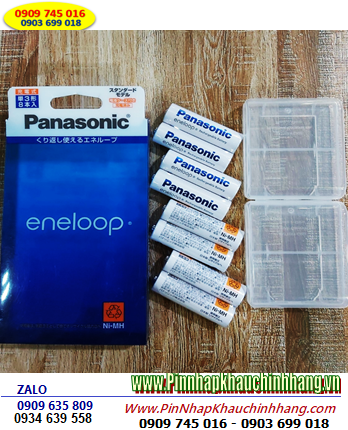 Panasonic Eneloop BK-3MCC/8C, Pin sạc 1.2v AA1900mAh BK-3MCC/8C (Nội địa Nhật -Vỉ pin Chữ Nhật) /Vỉ 8viên